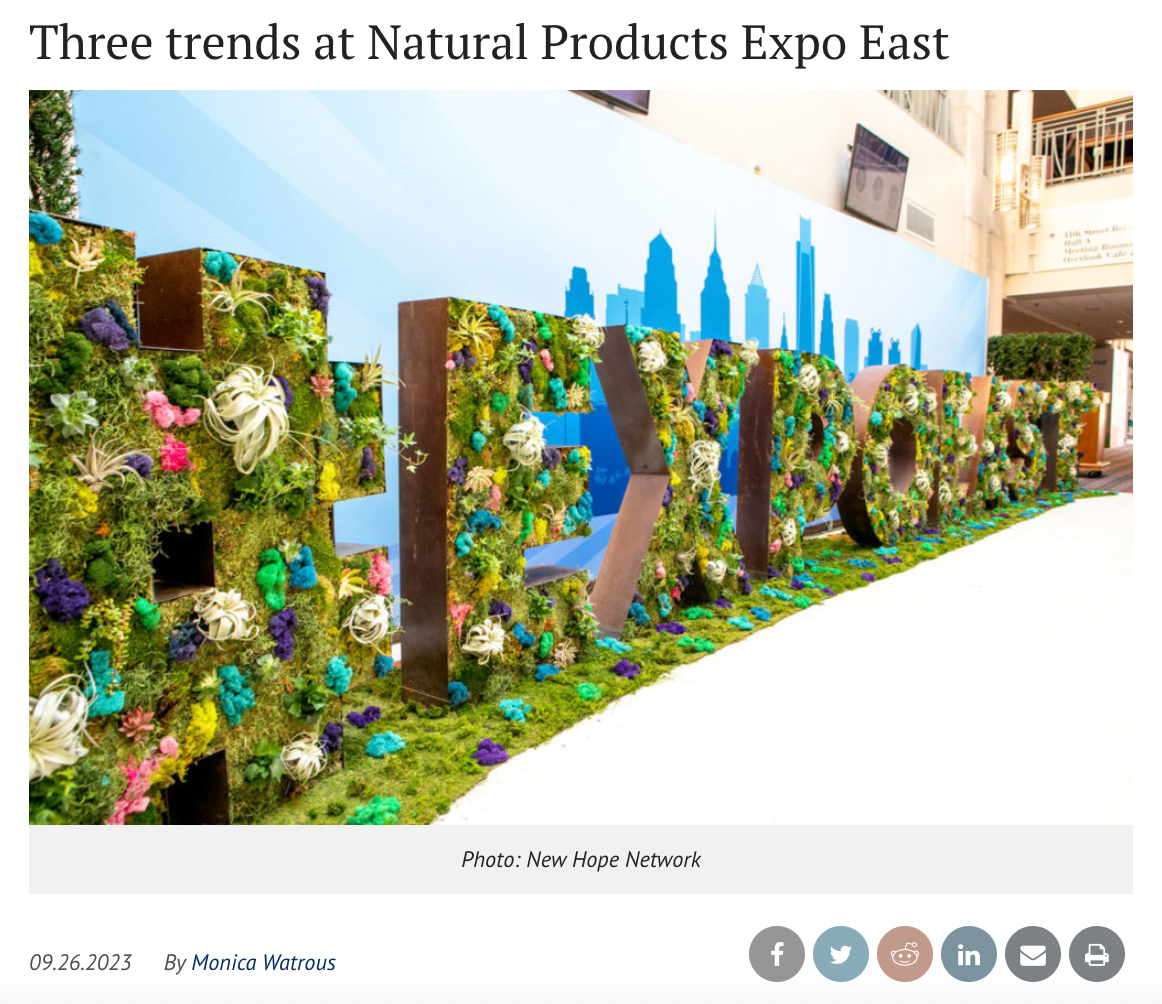 Food Business News: Three Trends at Natural Products Expo East