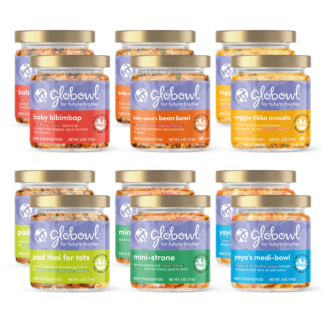Globowl Baby Food Variety Pack - 12 Meals