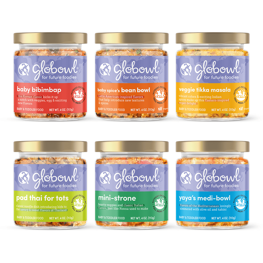 Globowl Baby Food Variety Pack - 6 Meals