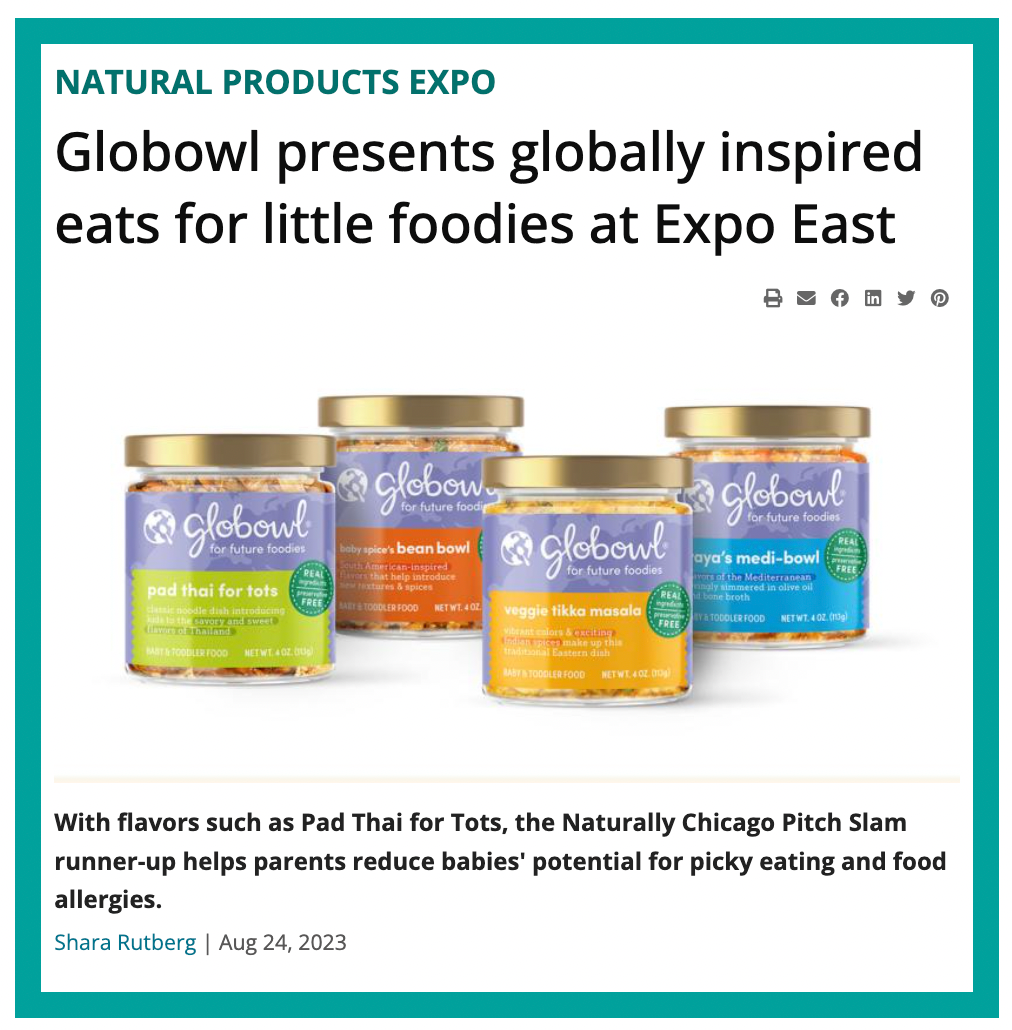 New Hope Network: Globowl Presents Globally-Inspired Eats for Little Foodies at Expo East