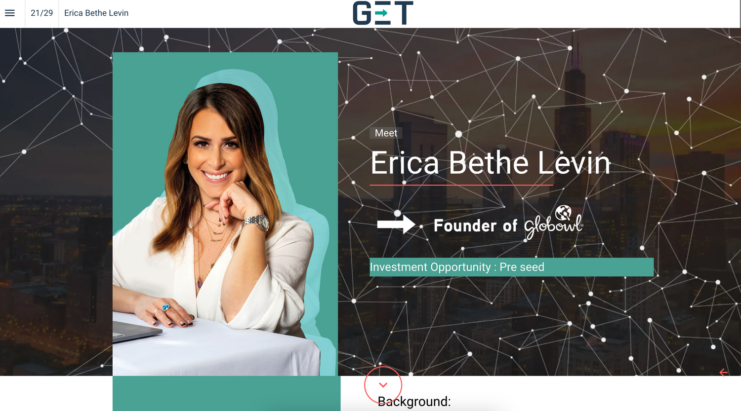 GET Cities Chicago Interview- About Erica Bethe Levin