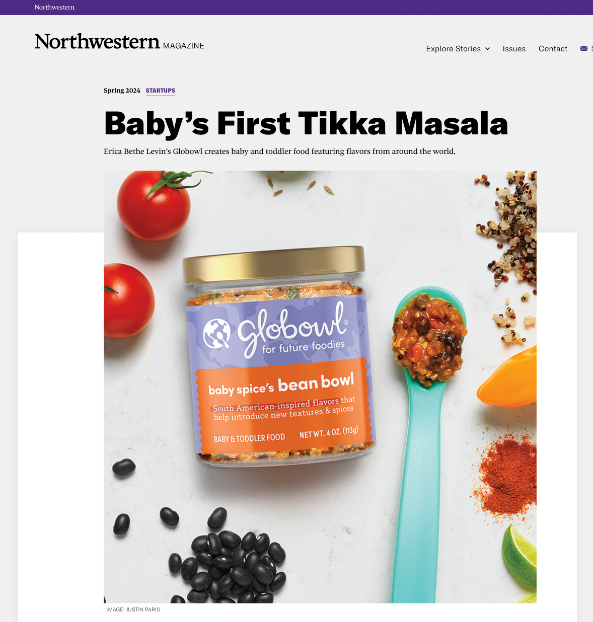 Northwestern Magazine - Baby's First Tikka Masala