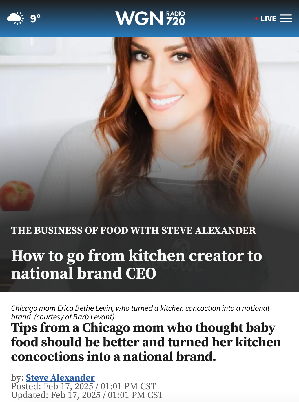 WGN Radio 720: The Business of Food with Steve Alexander